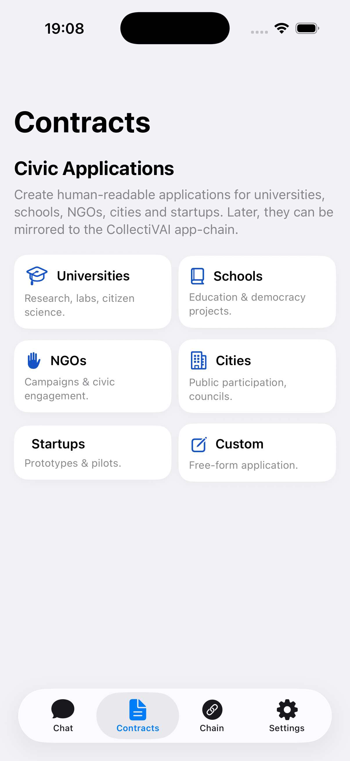 CollectiVAI About screen